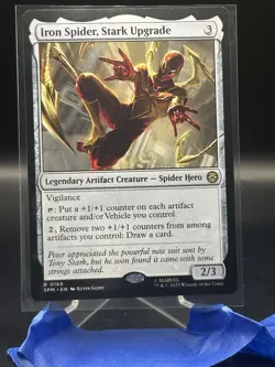 MTG - Iron Spider, Stark Upgrade R Marvel's Spider-Man 166 LP-NM - Image 1