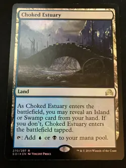 MTG [FOIL] Choked Estuary {Shadows Over Innistrad} - NM - Image 1