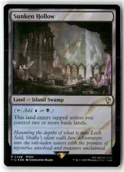 Sunken Hollow (Surge Foil) Commander: Final Fantasy Foil - Image 1