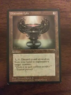 Draconian Cylix x1 LP English Fallen Empires MTG Magic the Gathering - Image 1
