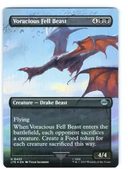 Magic Voracious Fell Beast Scene Foil 0422 LTR Lord of the Rings - Image 1
