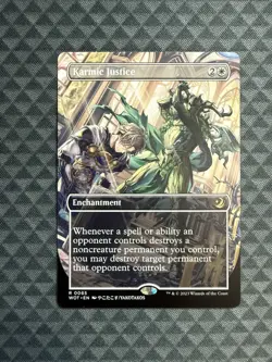 MTG Karmic Justice #0065 Anime Borderless Rare Wilds of Eldraine: ET (WOT) - Image 1