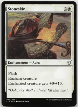 Stoneskin 45 Uncommon Commander Legends: Battle for Baldur's Gate NM MTG - Image 1
