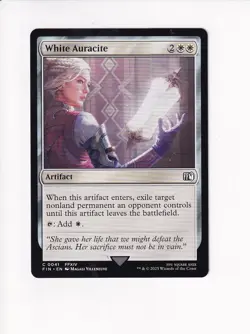MAGIC THE GATHERING MTG FINAL FANTASY WHITE AURACITE (#3) (X) - Image 1