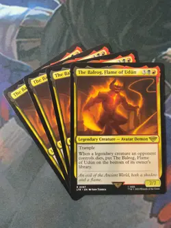 The Balrog, Flame of Udun x 4 | 7% Off 2+ | LOTR | NM | MTG - Image 1