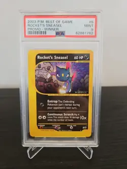 2003 PM Best of Game Rockets Sneasel PSA 9 Mint Pokemon Card #5 - Image 1