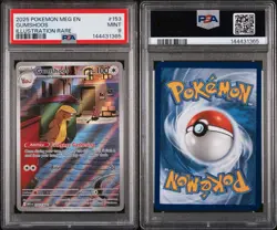 2025 POKEMON MEG EN-MEGA EVOLUTION ILLUSTRATION RARE #153 GUMSHOOS PSA 9 - Image 3