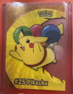 Pikachu #25 PC1 Pokemon Topps 2000 TV Animation Clear HP - Image 1