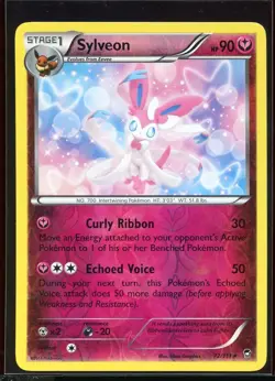 Sylveon Reverse Holo Rare 72/111 Ex XY Furious Fists Pokemon - Image 1