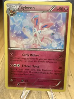 Pokemon TCG Sylveon 72/111 Furious Fists Non-Holo Card - Image 1