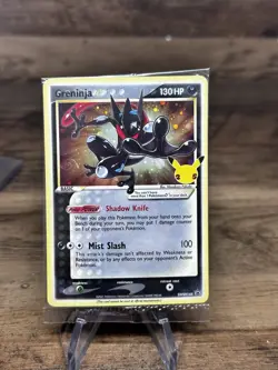 Pokemon Greninja Gold Star Promo Holo SWSH144 Celebrations SEALED NM - Image 1