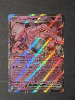 Pokemon TCG Team Rockets Mewtwo EX 205 Black Star Promo NM/M - Image 1