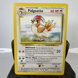 Pokemon TCG Pidgeotto 22/102 Base Set Non-Holo Rare LP - Image 1