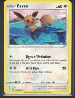 Pokemon Shining Fates Eevee 52/72 Common LP - Image 1