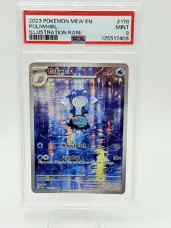 Poliwhirl IR #176/165 MEW PSA 9 Mint Pokemon 151 Scarlet & Violet English - Image 1