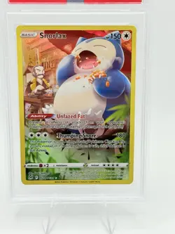 2022 POKEMON SWSH LOST ORIGIN #TG10/TG30 SNORLAX FULL ART TRAINER GALLERY PSA 9 - Image 2