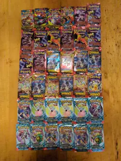Pokemon Card Lot 36 Booster Packs sealed Destined Rivals Mega Journey Surging Sp - Image 1