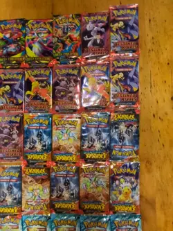 Pokemon Card Lot 36 Booster Packs sealed Destined Rivals Mega Journey Surging Sp - Image 3