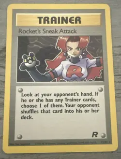 Pokemon TCG Rocket's Sneak Attack 72/82 Rare Trainer Team Rocket VLP SHARP CARD - Image 1