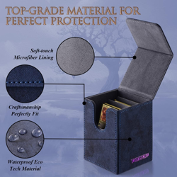 MTG Deck Box for Commander Display,Card Deck Box Fits 150 Double Sleeved Cards, - Image 5