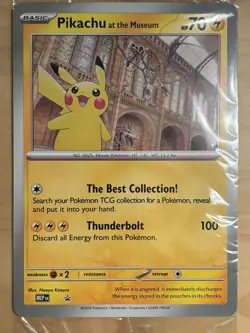 Pokemon TCG Promo Oversized Card - Pikachu At The Museum Jumbo sealed brand new - Image 1