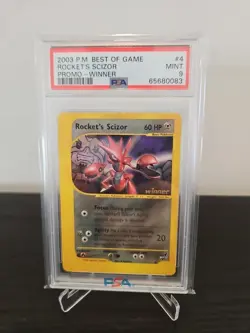 Pokemon TCG Scizor Rockets Best of Game Winner Promo Card PSA 4 - Image 1