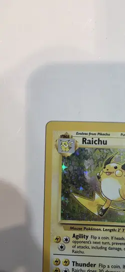 Raichu 14/102 Pokemon Card Base Set Holo Rare Mint Condition - Image 2