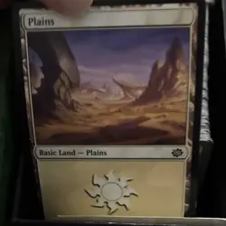 Magic: The Gathering Card Lot Basic Land Plains & Forest White Green - Image 2