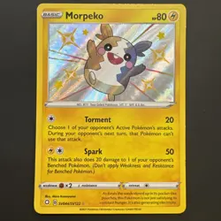 Morpeko SV044/SV122 Shiny Holo Rare Shining Fates: Shiny Vault Pokemon Card - Image 1