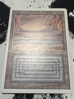 Magic: The Gathering Underground Sea Revised Edition Light Play-See photos! MTG - Image 1