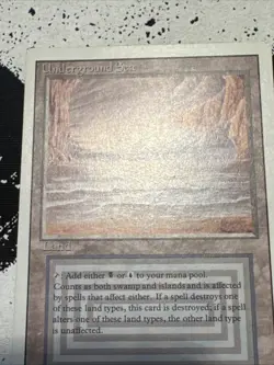 Magic: The Gathering Underground Sea Revised Edition Light Play-See photos! MTG - Image 4