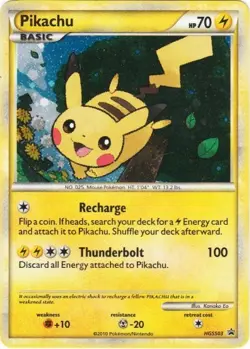 Pikachu (HGSS Promo 3) - HGSS03 - Promotional DMG, English Pokemon HGSS Black St - Image 1