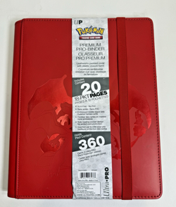 Pokemon Premium Ultra-Pro Binder Red ES Charizard Binder Holds 360 Cards 18-PKT - Image 1