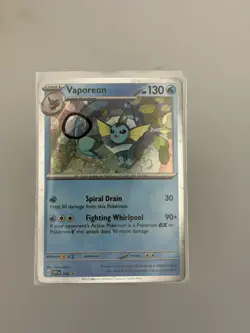 *SWIRL* Vaporeon Promo Cosmos Holo Prismatic Evolutions Pokemon TCG SVP168 - Image 1