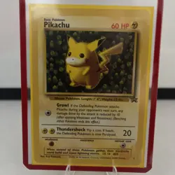 Pokemon TCG 1995 Pikachu Black Star Promo #1 Wizards otc Non Holo Vintage NM - Image 1