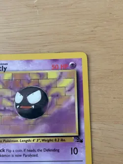 Pokemon TCG Gastly Fossil 33/62 Uncommon Basic 50 HP 1st Edition English 1999 - Image 5