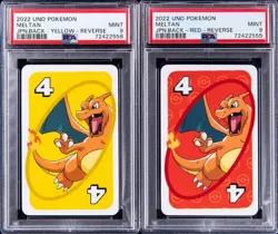 2022 UNO Pokemon Japanese Charizard PSA-Graded Complete Set (4 Different) - Image 4
