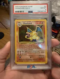 1999 POKEMON GAME CHARIZARD-HOLO PSA 6 Ex-MT Freshly Graded - Image 1