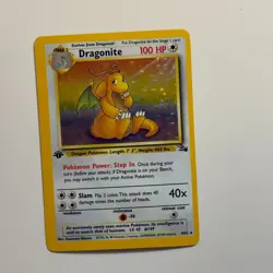 Dragonite Holo #4 Fossil 1st Edition Pokemon TCG 1999 NEAR MINT - Image 1
