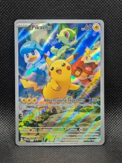 Pikachu SVP EN 027 Black Star Promo Pokemon TCG Paldea Evolved - Image 1