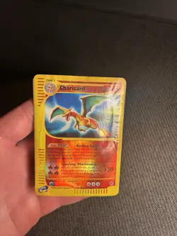 Pokemon TCG Charizard 40/165 Expedition Reverse Holo Damaged - Image 5
