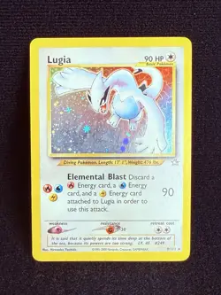 2000 Lugia 9/111 Neo Genesis Holo Rare Vintage Pokemon TCG WoTC - Image 1