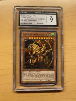 Yu-Gi-Oh! The Winged Dragon of Ra LDK2-ENS03 Ultra Rare CGC 9 Legendary Decks II - Image 1