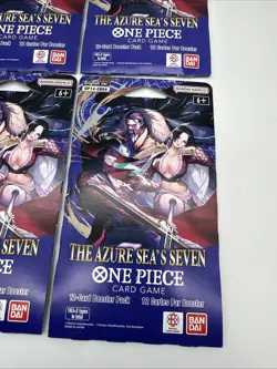 One Piece TCG: The Azure Sea's Seven Lot Of ×4 Sleeved Boosters OP-14 English - Image 2