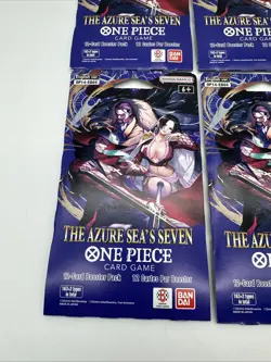 One Piece TCG: The Azure Sea's Seven Lot Of ×4 Sleeved Boosters OP-14 English - Image 3