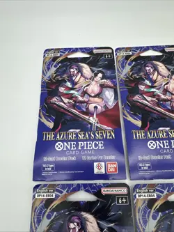 One Piece TCG: The Azure Sea's Seven Lot Of ×4 Sleeved Boosters OP-14 English - Image 4