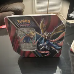 Pokemon TCG Legends of Galar Tin Zacian V Box 5 Booster Packs Promo Card - Image 1