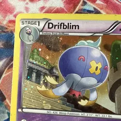 Pokemon Black Star Promo Drifblim - BW64 Cosmo Holofoil Card - Image 2