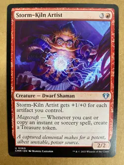 MTG 1x Storm-Kiln Artist # 260 Commander Masters Magic the Gathering Card x1 NM - Image 1
