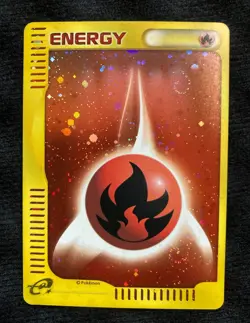 Pokemon Card Japanese Fire Energy e Series McDonald's Promo Holo #230411 - Image 1
